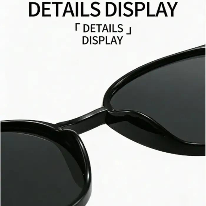 2 paires de lunettes de soleil œil-de-chat petites, rondes et étroites pour femmes et hommes, ensemb