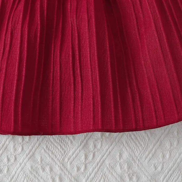 Robe sans manches pour bébé fille, couleur unie, bords à volants, robe d'été + bandeau, robe du nouv