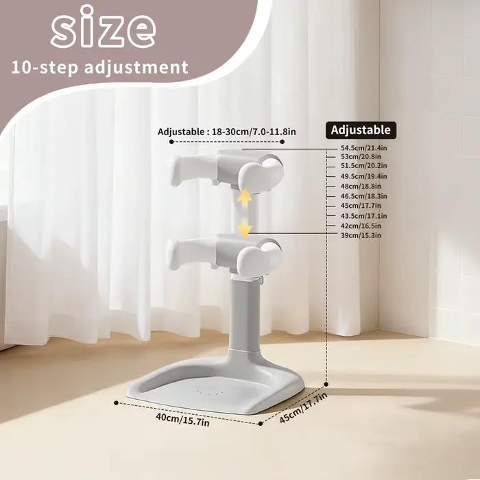Support de bain pour bébé, Assistant de bain pour bébé, Support de bain avec hauteur et accoudoir ré
