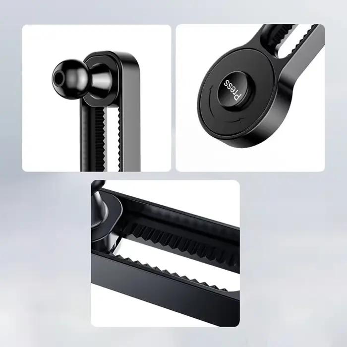 Support de téléphone de voiture 360° réglable tige d'extension boule de 17mm pour smartphones conducteur tablette navigation confortable