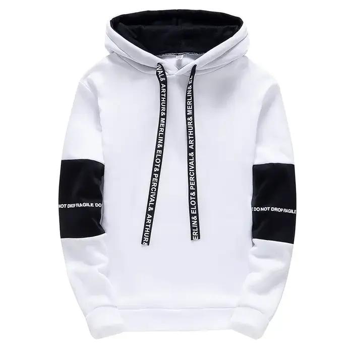 Sweat à capuche pour hommes à manches longues impression décontractée avec lettre sweats nouveau pri