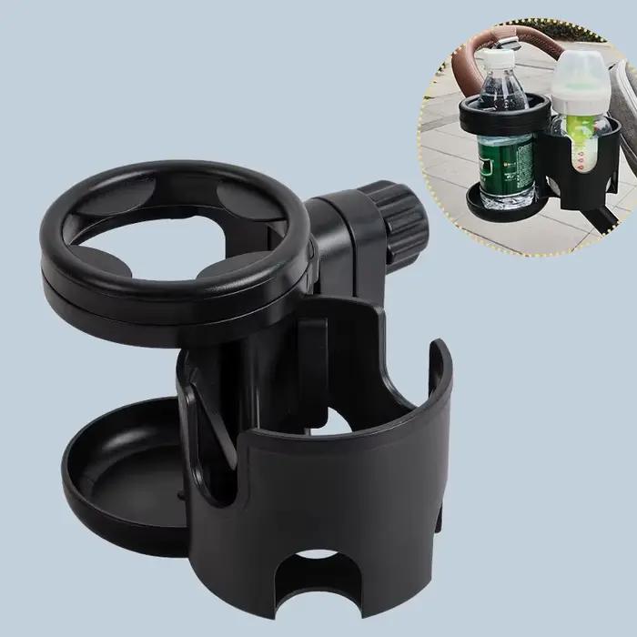 Poussette bébé 2 en 1, porte-gobelet rotatif, tasse d'eau de vélo, Double porte-bouteille pour landa
