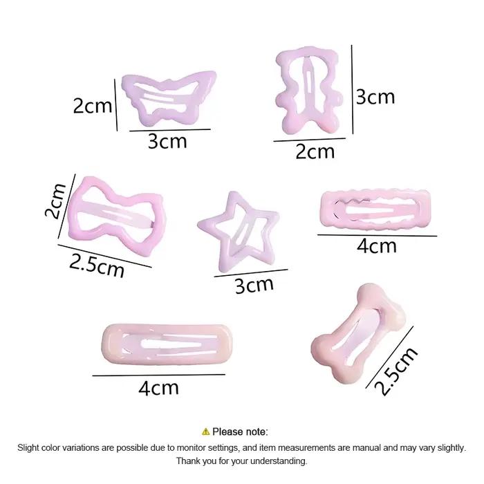Ensemble de pinces à cheveux étoiles douces et douces, Barrettes sans traction pour bébés filles et