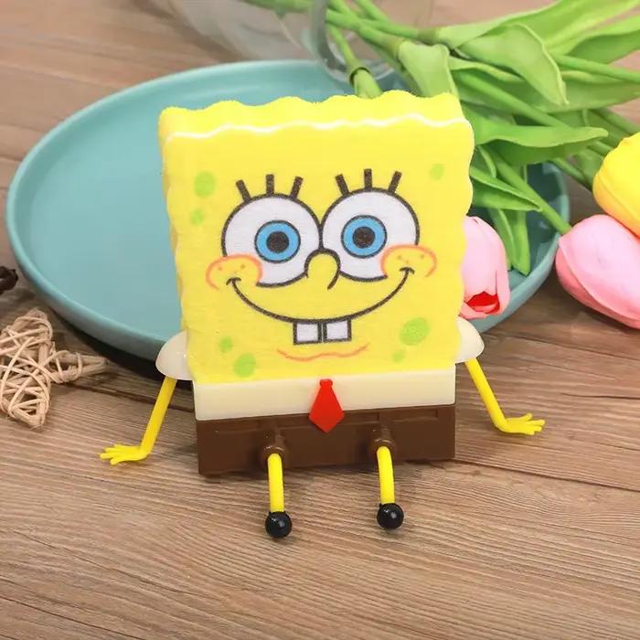 Support de rangement pour évier Bob l'éponge, panier porte-éponge, accessoires de cuisine amusants, dessin animé mignon, pour éponge à vaisselle occassions spéciales à offrir