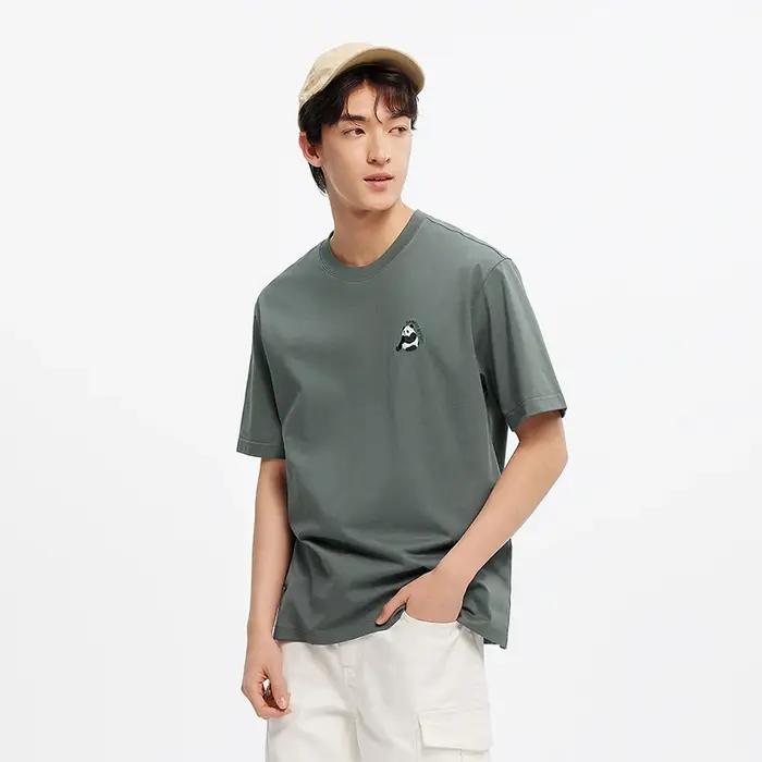 SEMIR-T-Shirt à Manches Courtes pour Homme, Haut en Tricot, Évacuation de l'Humidité, Brodé Krasnoïd