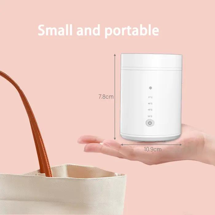 Chauffe-biberon sans fil N1, chauffe-lait portable rechargeable par USB + stérilisateur, ensemble de