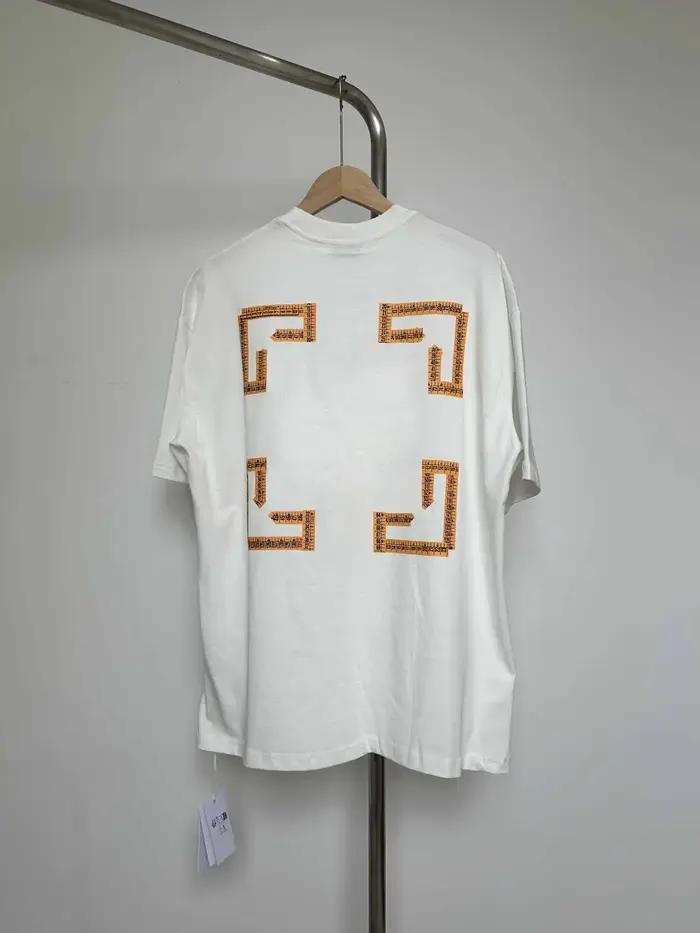 T-shirts pour femmes et hommes 2025ss C/O Tape Measure avec logo imprimé « Arrow », style hip-hop st