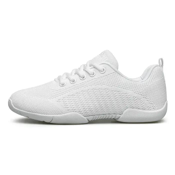 BAXIN16-Girls Cheer Shoes for Women, White Cheerleading Dance Sneakers, Youth Shool, Walking Shoes,
