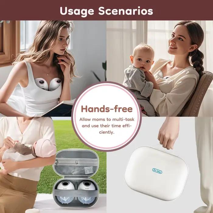 MAMIJOY tire-lait électrique portable 4 Modes 36 niveaux d'aspiration mains libres 35dB tire-lait à