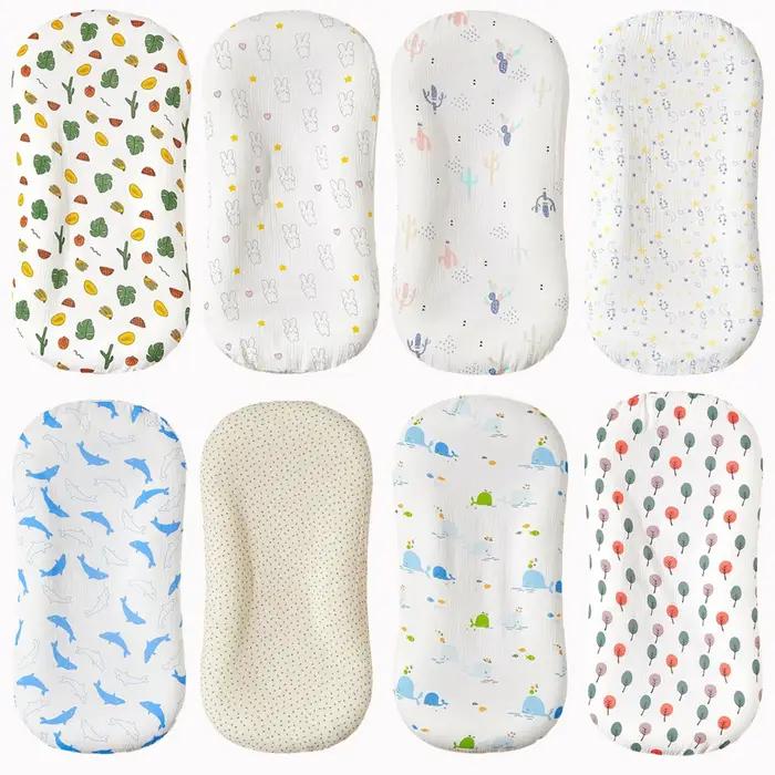 Lit pliable pour bébé en coton respirant motif animalier sécurité vomissements sommeil confort portable occasions spéciales