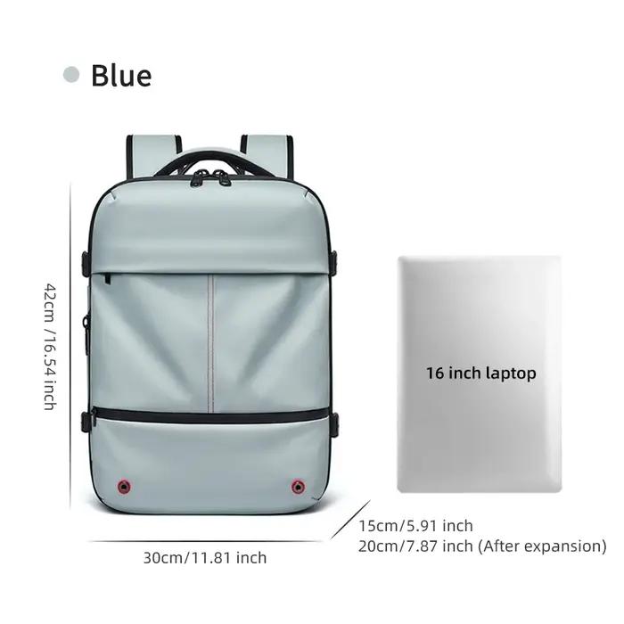 Sac à dos de voyage décontracté 16 pouces compression sous vide sac à dos pour ordinateur portable U