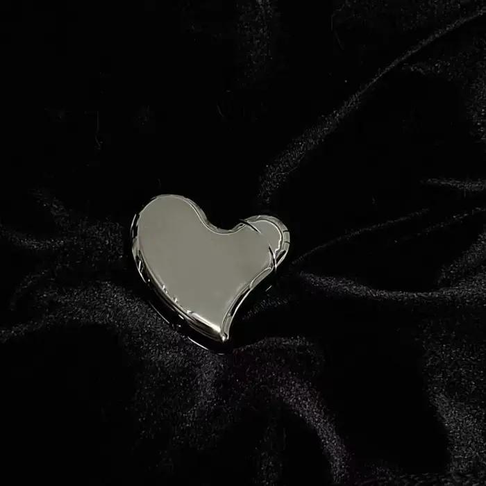 Briquet gonflable en alliage métallique forme d'amour design personnalisé élégant pour homme femme cadeau romantique occasions spéciales