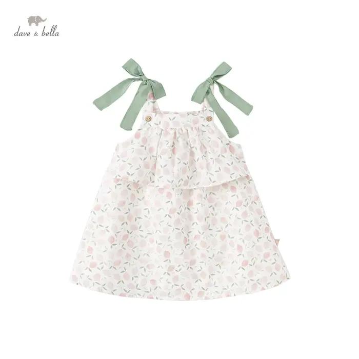 MACGirls-Robe bustier tubulaire élastique pour filles, jolie robe florale, décontractée, été, plage,