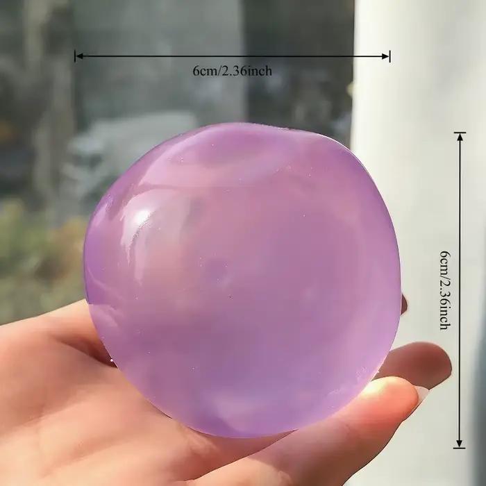 Jouets sensoriels Mochi en plastique souple, transparents, à l'huile de noix de coco et à la maltose