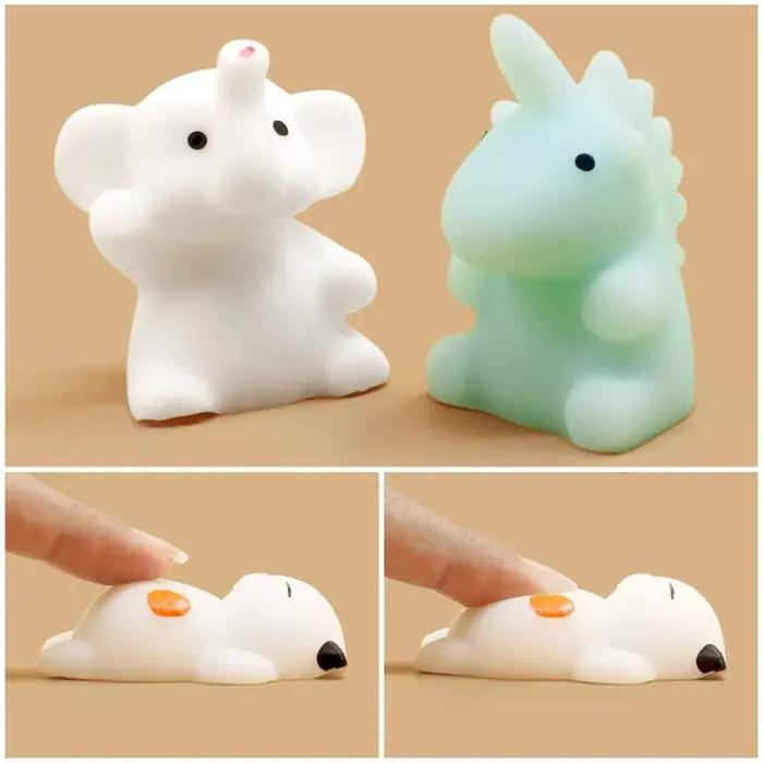 50-5 pièces Mochi Squishies Kawaii Anima jouets Squishy pour enfants balle anti-Stress presser cadea