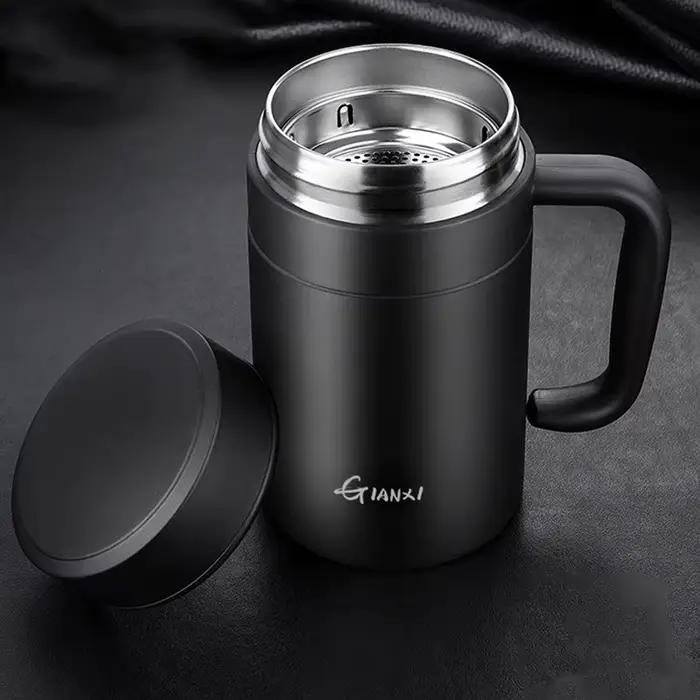 Flacon à vide de grande capacité en acier inoxydable, tasse de conservation de la chaleur, tasse iso