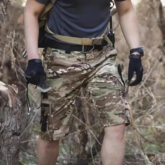 Shorts de camouflage pour hommes, pantalons militaires multi-poches à séchage rapide, pour l'été, ra