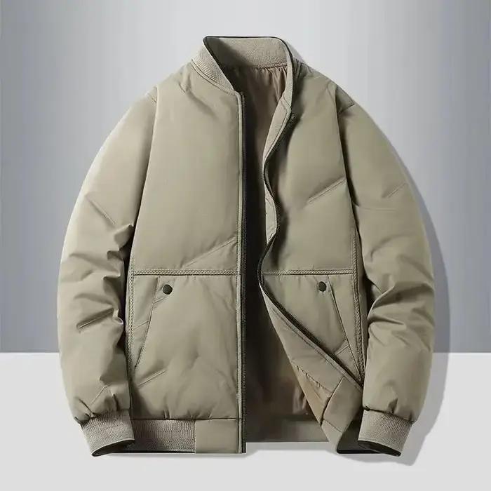 Nouveau col de baseball automne et hiver, veste en coton à la mode et polyvalente pour hommes, veste