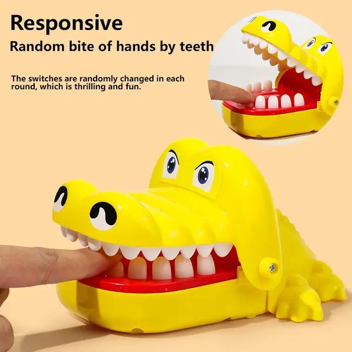Jouet de pincement Crocodile pour enfants, jeux de famille classiques, méfait, jeux porte-bonheur po