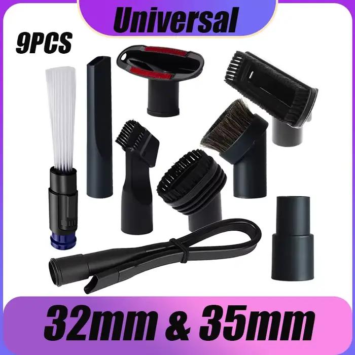 Buse de brosse d'aspirateur universelle 32 et 35mm, outil de nettoyage de tête de brosse, longue têt
