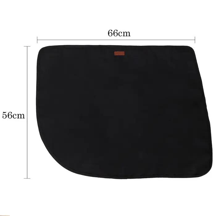 Couverture de porte de voiture pour chien, 2 pièces/paquet, tapis de Protection imperméable en tissu
