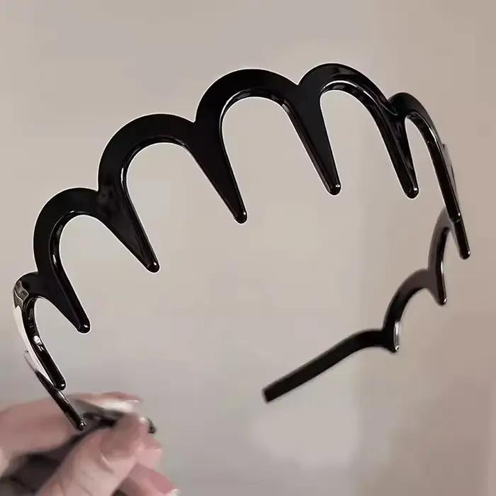 Peigne à cheveux en forme de U pour femmes coréennes, bande de sauna coordonnante, cerceaux en plast