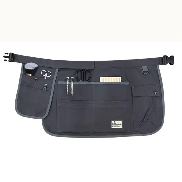 Tablier demi-taille en toile à poches multiples, réglable, outil de barbier horticole, tablier de ta