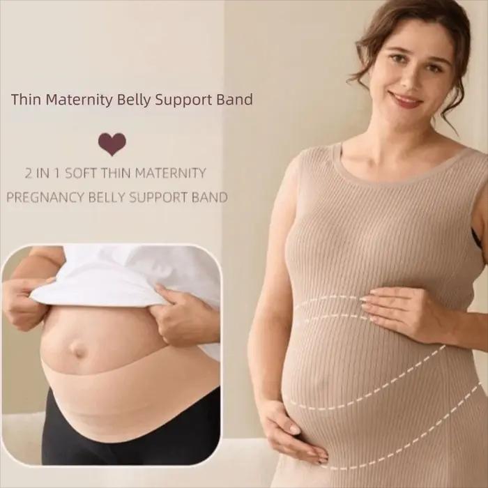 Nouvelle ceinture de maternité une pièce réglable taille soin dos vêtements ceinture mince maternité