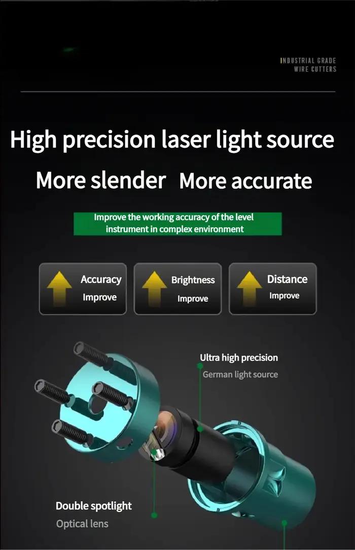 Outil laser auto-nivelant : niveau laser à lignes transversales, pointeur de positionnement infrarou