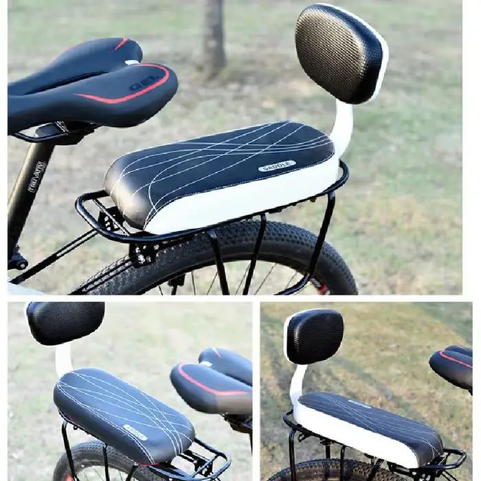 Selle de vélo enfant avec dossier en cuir PU pour vélos VTT et autres types de vélos pour enfants confortables et sécuritaires occasions spéciales famille