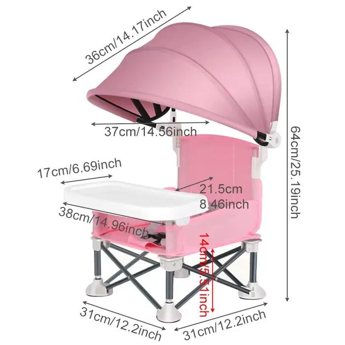 Chaise de salle à manger pliable pour bébé, Table à manger Portable pour enfants, petite chaise d'ex