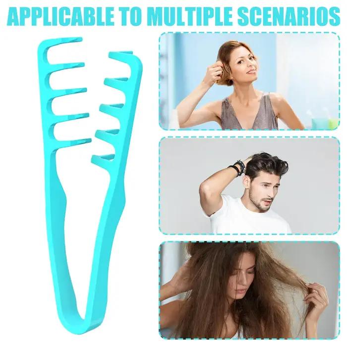 Peigne à dents larges, pour cheveux bouclés, outil de volumisation pour le Volume et le toilettage,