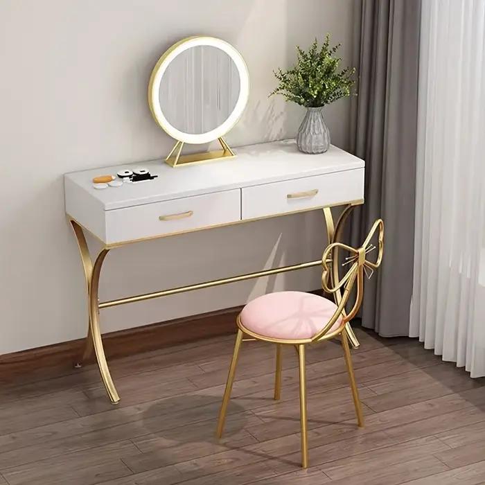 Tabouret de maquillage, tabouret de maquillage, moderne et simple, avec bretelles, coussin de siège,