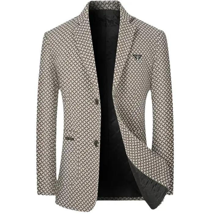 Nouvelle Collection Printemps 2026 – Blazer Homme Décontracté Chic pour le Bureau – Veste de Costume