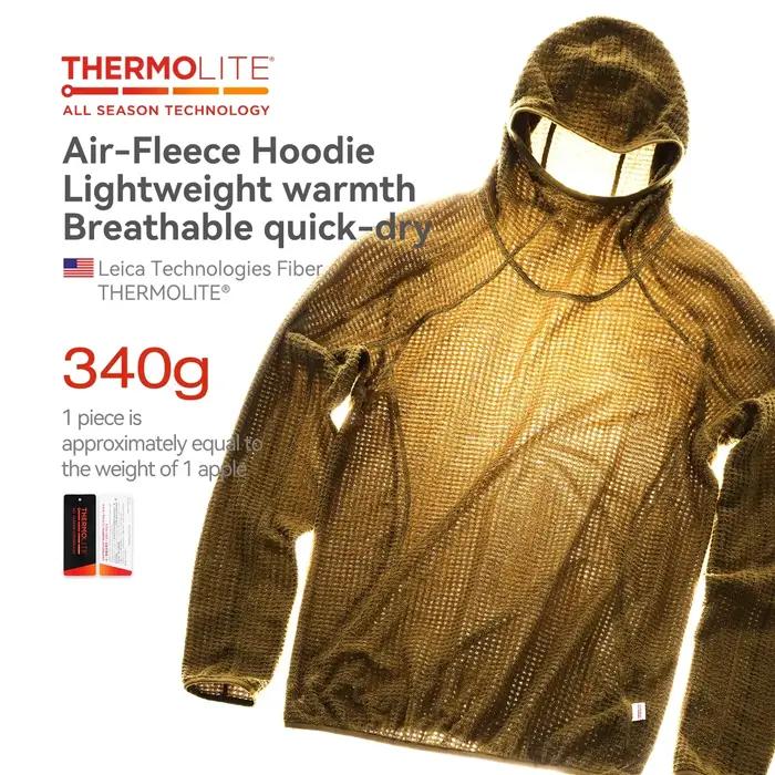 Thermolite® Sweat à capuche: 2025 hiver sweat à capuche léger et chaud unisexe couleur unie épaiss