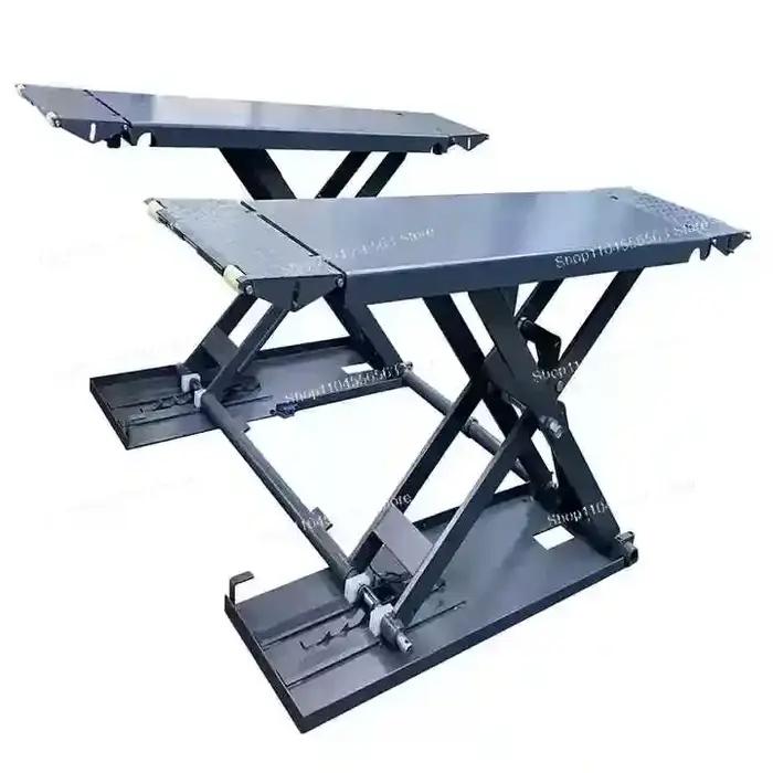 Petit élévateur à ciseaux Portable pour l'entretien de la voiture, plate-forme de levage Mobile, out