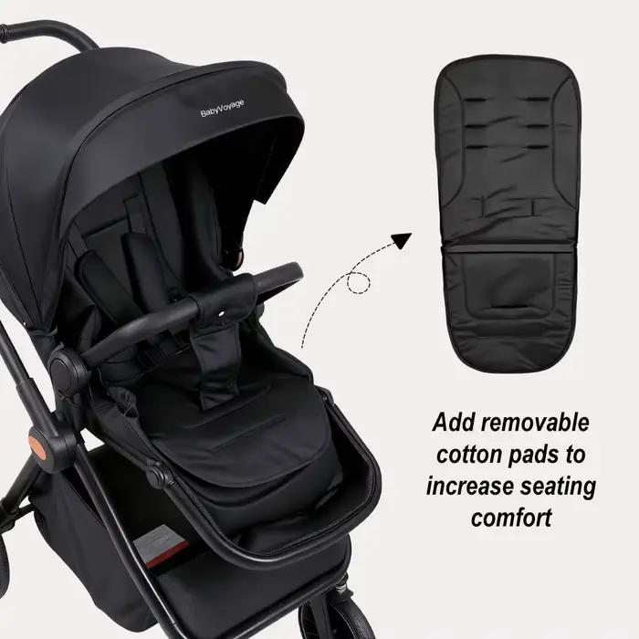 BabyVoyage 2 en 1 bébé poussette pliable panier Type siège bébé landau poussette multifonctionnel no