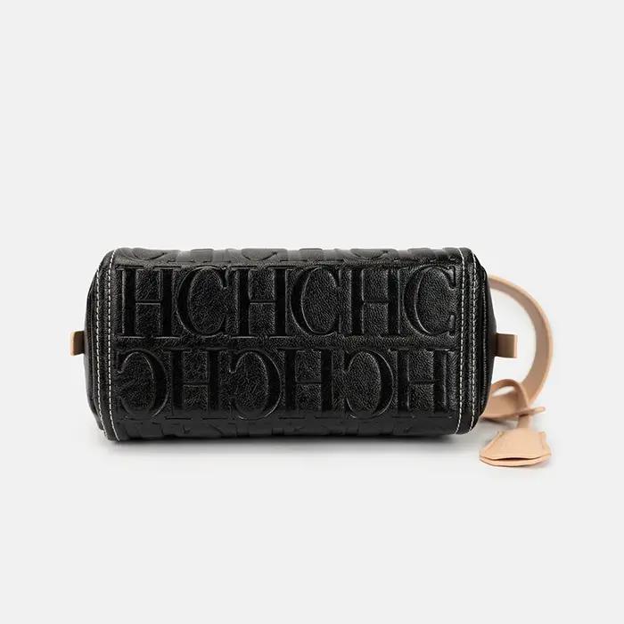 Sac de poitrine CH de luxe avec lettres en relief, sac banane rétro cylindrique grande capacité pour