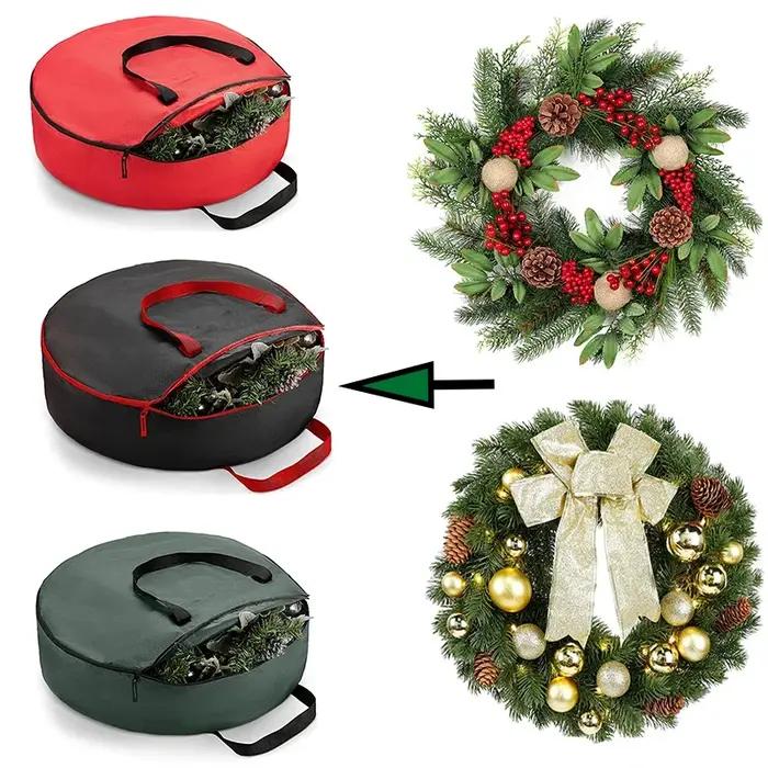 Sac d'arbre de noël pliable, sac de noël en tissu Oxford 210D, idées Solution de stockage d'arbre de