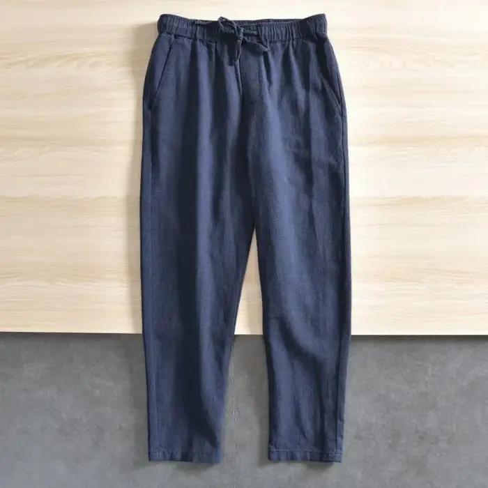 Pantalons décontractés pour hommes Baggy Streetwear hommes Joggers coton lin pantalons de sport pant