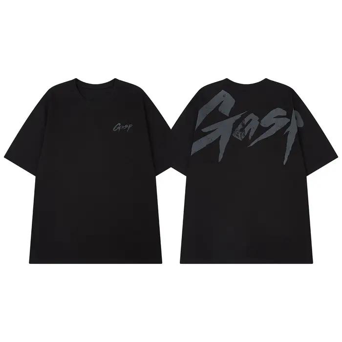 T-shirt d'été GYM American Tough Guy à manches courtes, en coton ample, pour le fitness et le sport,