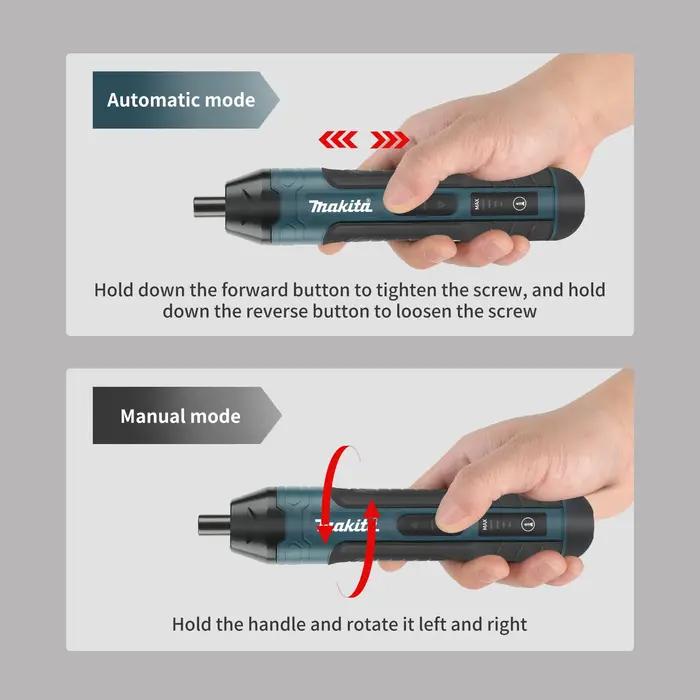 Tournevis électrique sans fil Makita | couple 3,6 V 5 N.m | Mandrin 1/4" | Batterie Li-ion 130