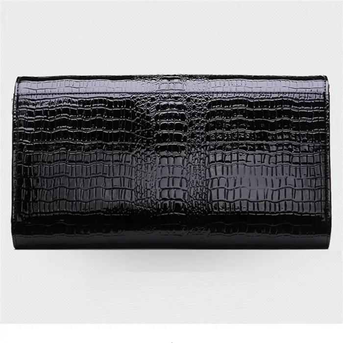 Alligator modèle femmes en cuir de vache pochette Patchwork Crocodile dames peau de vache épaule ou
