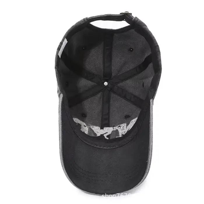 Nouvelle Arrivée Casquette de Baseball Vintage à Grande Lettre NYC pour Hommes en Coton Lavé Printem