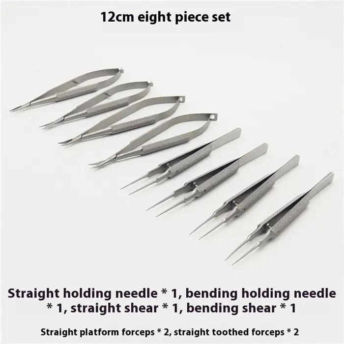 Ensemble de cataract Phaco, pincettes, porte-aiguilles, instruments ophtalmologie, Instruments micro
