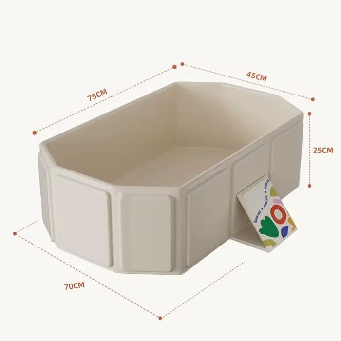 Grande baignoire bébé pliable 0-5 ans - Bassin de bain tout-en-un garde-chaleur pour nouveau-nés