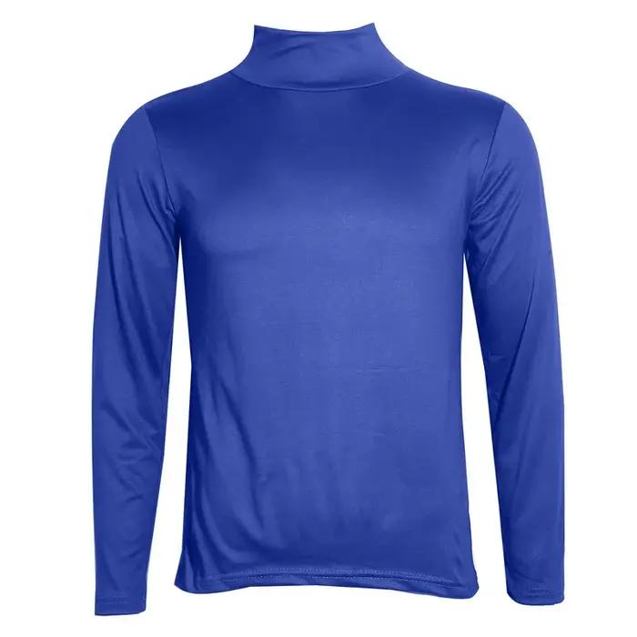 T-Shirt à col roulé pour hommes, couleur unie, décontracté, manches longues, chemise basique, mode,