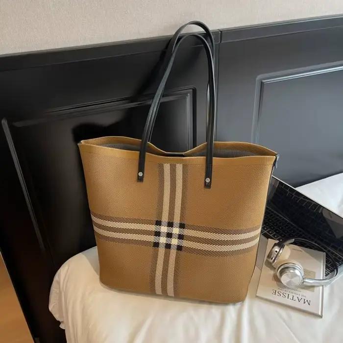 Sac à langer élégant en cuir, design classique, mode parisienne, grande capacité, pour femme, best-s
