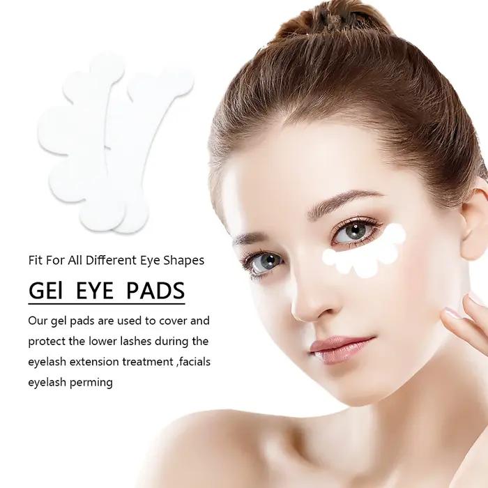 Patch pour les yeux en Hydrogel, 200/400/1000 paires, pour la construction d'extensions de cils, cou