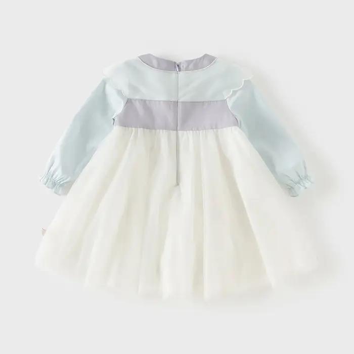 Dave Bella robe en maille pour filles printemps automne bébé charme robes d'extérieur Style chinois